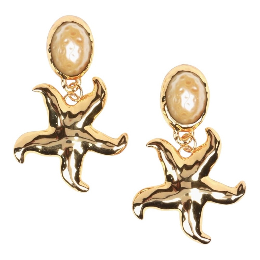 Julietta Underwater Mermaid Dreams Gold-Plated & Resin Drop Earrings